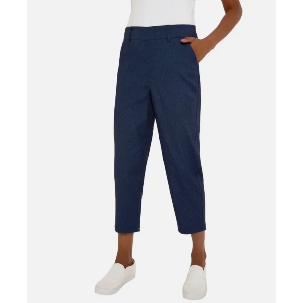 Mario Serrani Italy Blue Capri Pants Womens •XXL• Classic Business Casual Preppy